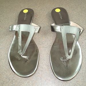 🩶Calvin Klein Silver Sandals Beautiful Condition